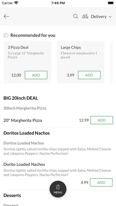 Capturas de pantalla de King Marios Pizza