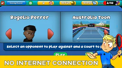 Captures d'écran de Virtual Toon Tennis 2021