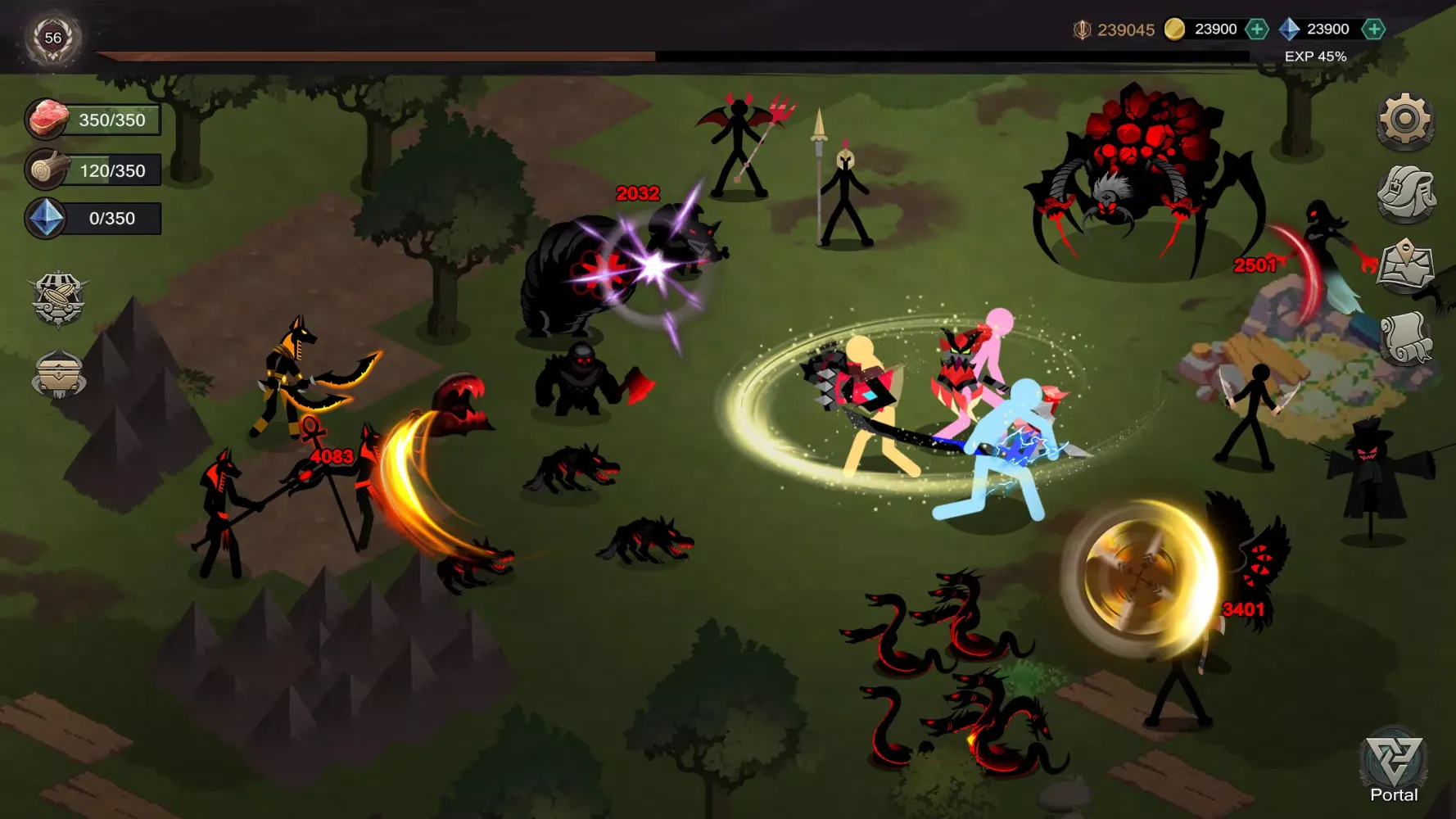 Capturas de tela do Stickman Myth