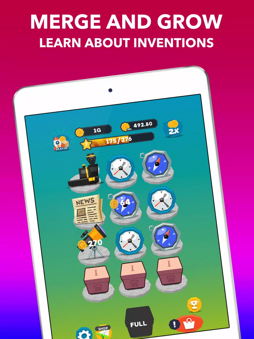 Zrzuty ekranu Merge Inventions Idle Learning iPad 