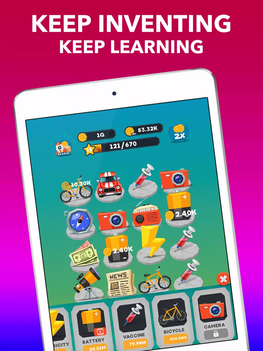 Zrzuty ekranu Merge Inventions Idle Learning iPad 