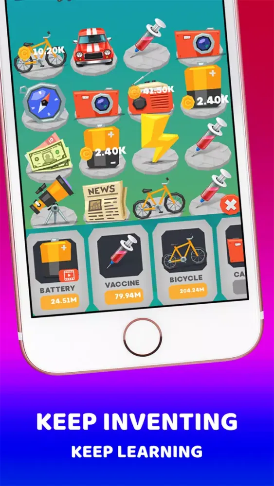 Merge Inventions Idle Learning Screenshots