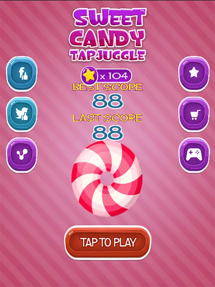 Sweet Candy Tap Juggle iPad  Screenshots