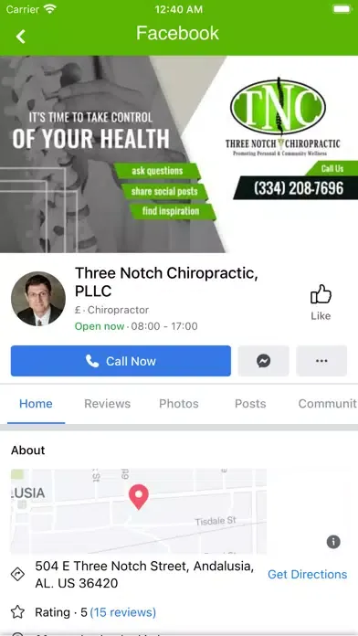 Three Notch Chiro स्क्रीनशॉट