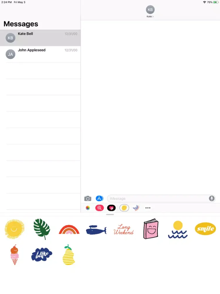 Happy Stickers iPad 应用截图