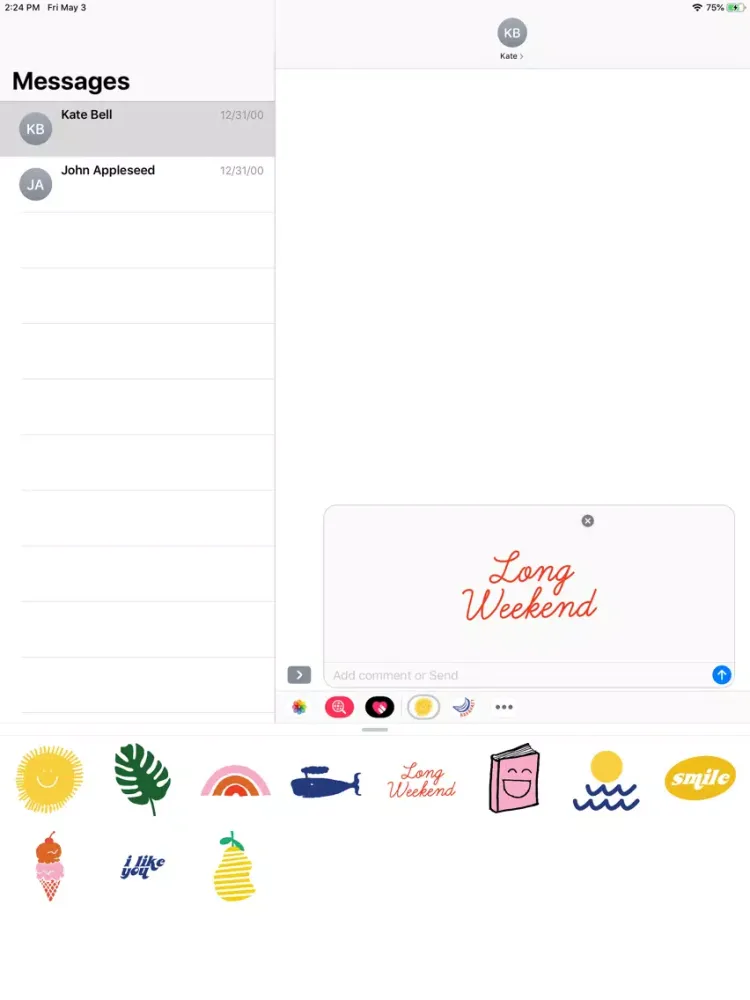 Happy Stickers iPad 应用截图