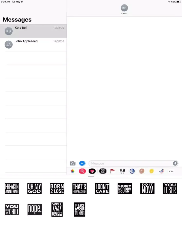 Capturas de pantalla de Rude Dude Stickers iPad 