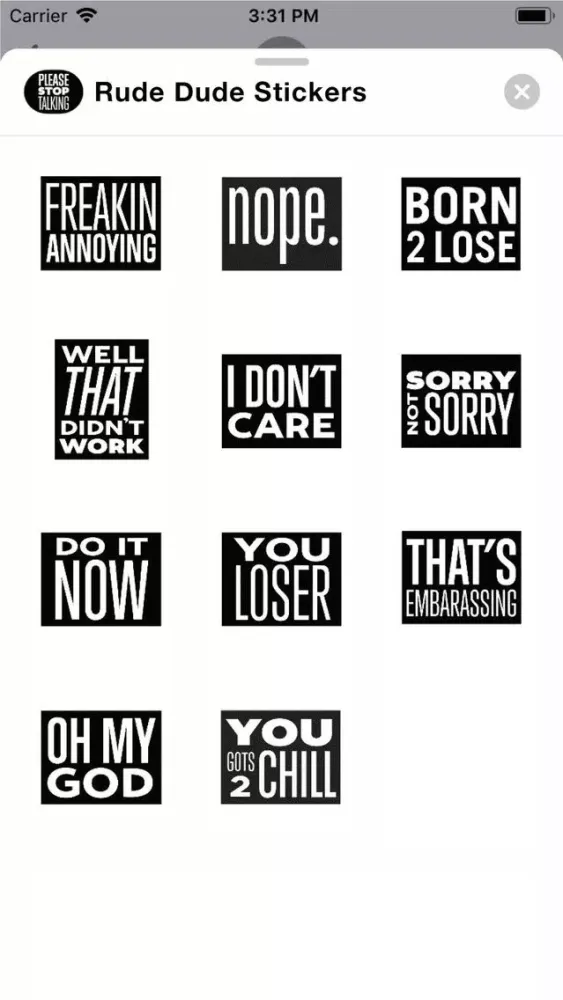 Capturas de pantalla de Rude Dude Stickers