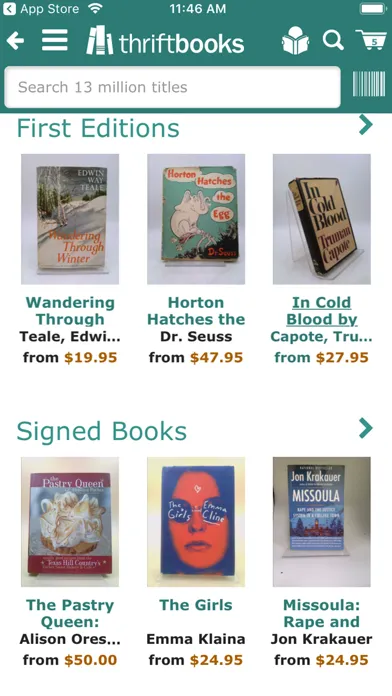 ThriftBooks: New & Used Books سکرین شاٹس