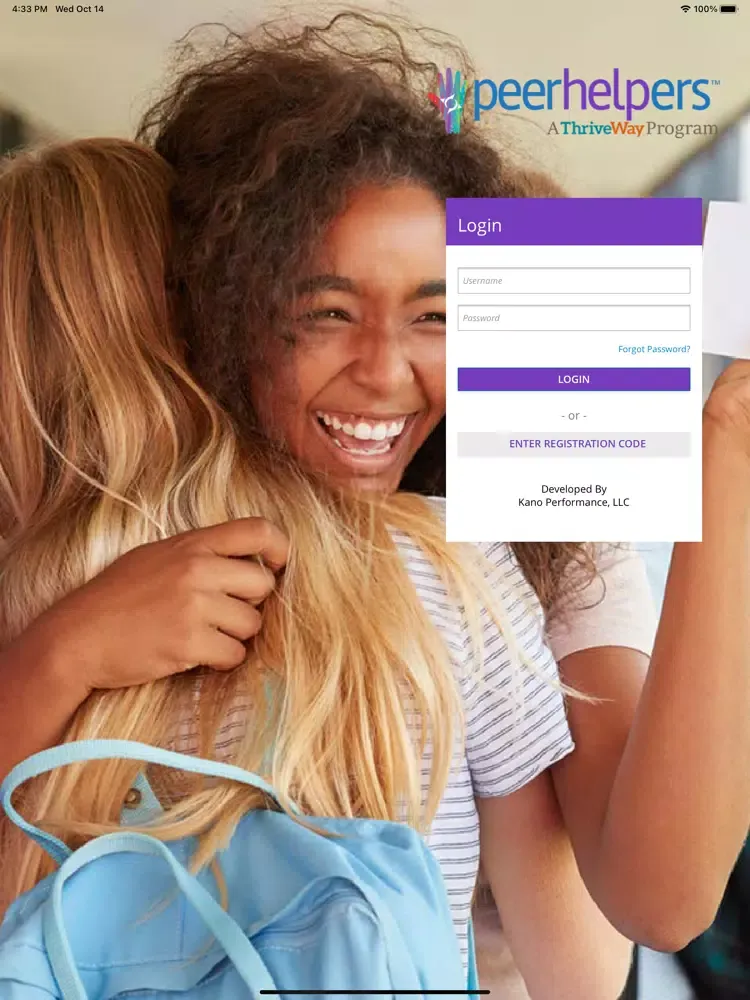 ThriveWay Peer Helper iPad  스크린샷