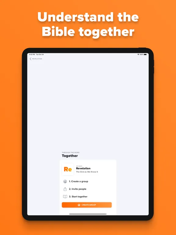 Capturas de pantalla de Through the Word iPad 