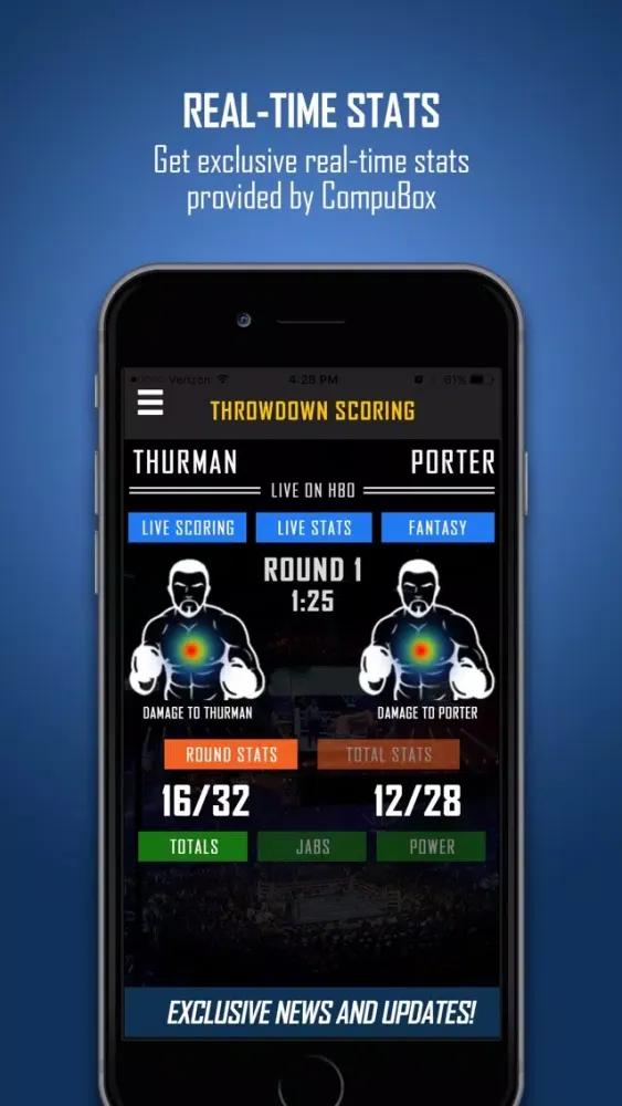ภาพหน้าจอของ Throwdown Scoring