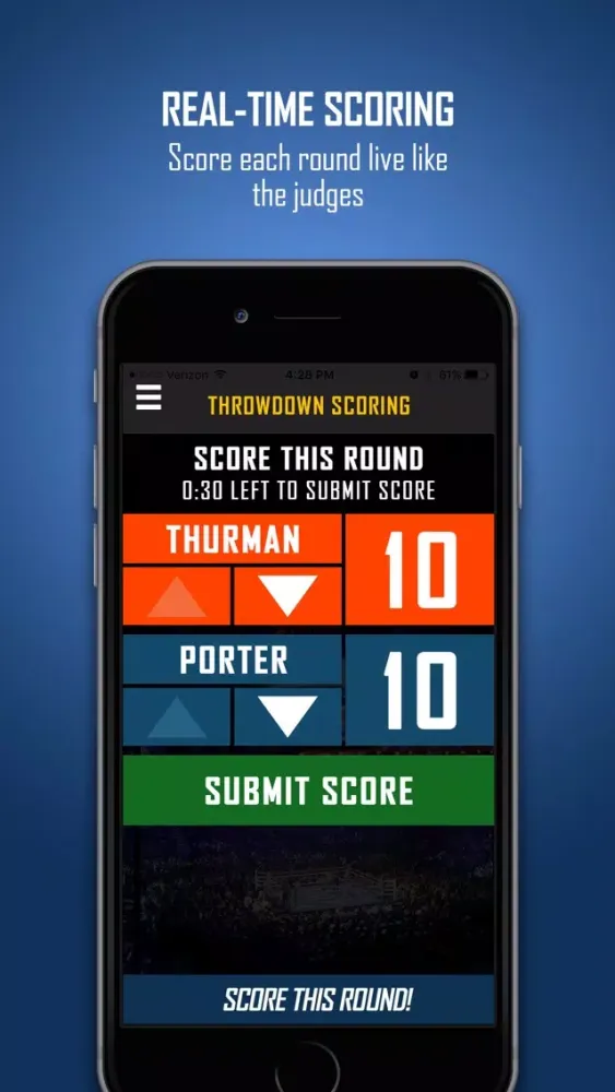 ภาพหน้าจอของ Throwdown Scoring