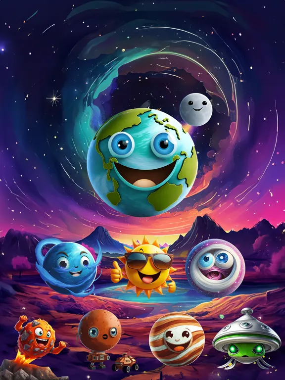 Space Faces Stickers iPad 应用截图