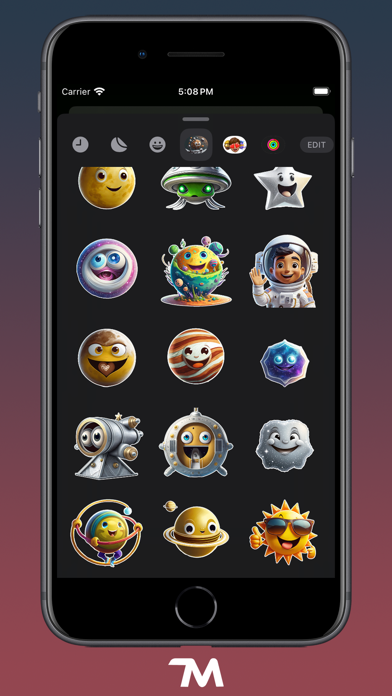 Space Faces Stickers 스크린샷