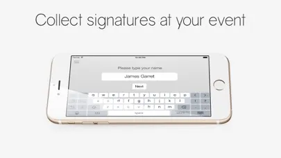 SigningBook - Event Signatures Screenshots
