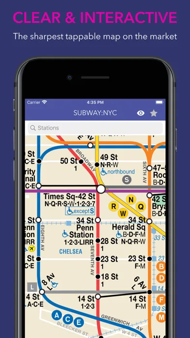 SUBWAY:NYC - Map + Train Times स्क्रीनशॉट