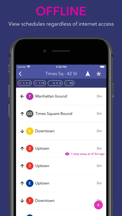 SUBWAY:NYC - Map + Train Times स्क्रीनशॉट