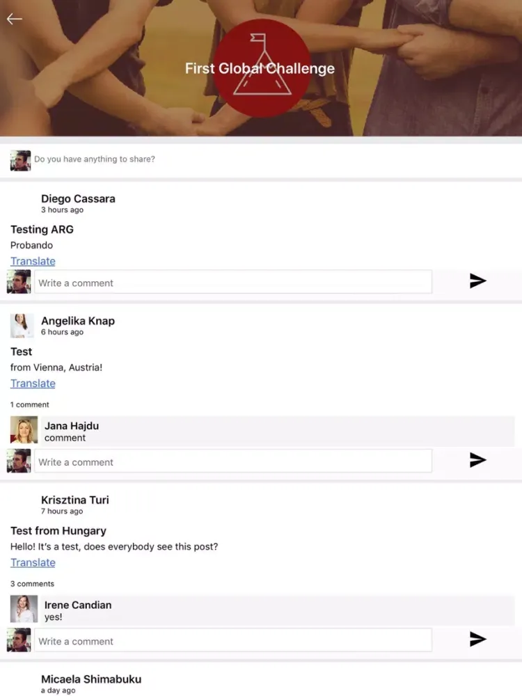 Tangkapan layar The Human Safety Net iPad 