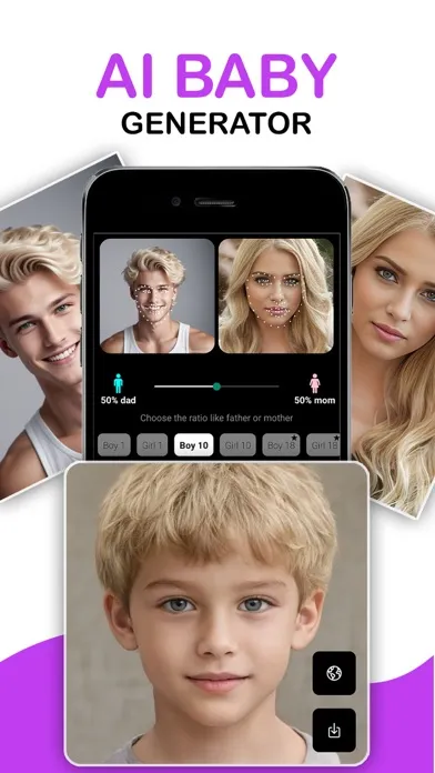 Screenshot di AI Baby Face Generator Pro