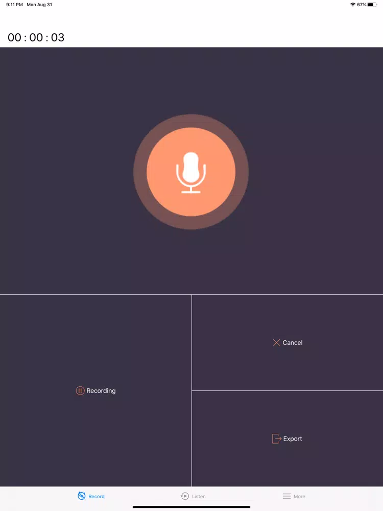 Voice Recorder++ iPad  Screenshots