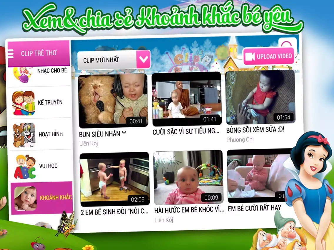 Zrzuty ekranu Clip Trẻ Thơ - Video kids, Phim hoạt hình, nhạc thiếu nhi. iPad 