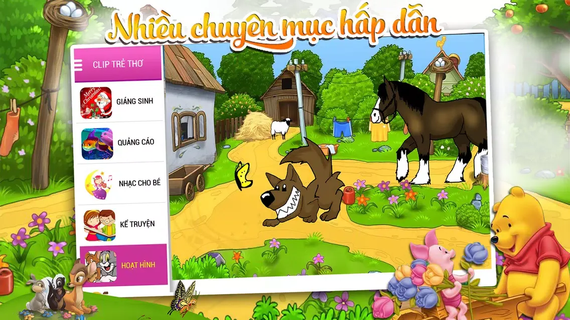 Zrzuty ekranu Clip Trẻ Thơ - Video kids, Phim hoạt hình, nhạc thiếu nhi.