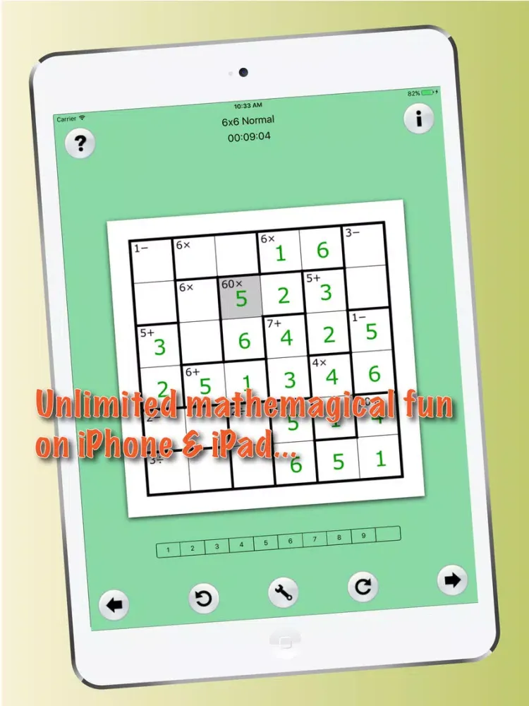 GE MathdokuLite iPad  Screenshots