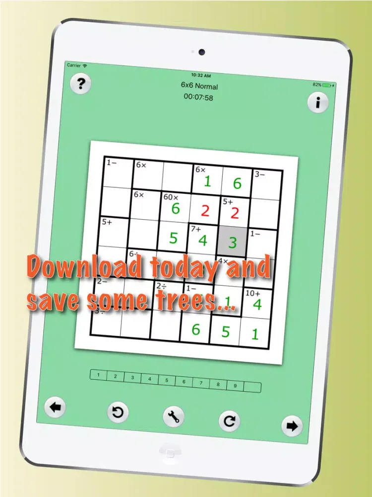 GE MathdokuLite iPad  Screenshots