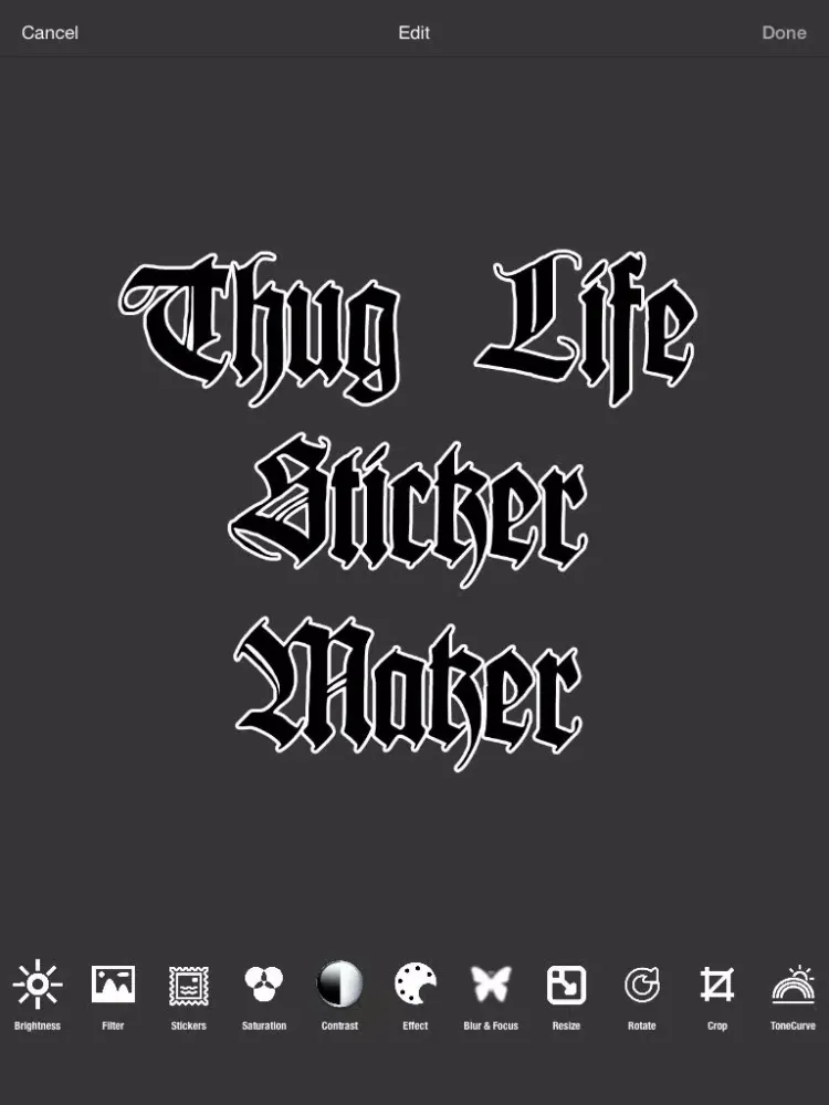 Thug Life Sticker Maker - Photo Editor - Photo Maker iPad  سکرین شاٹس