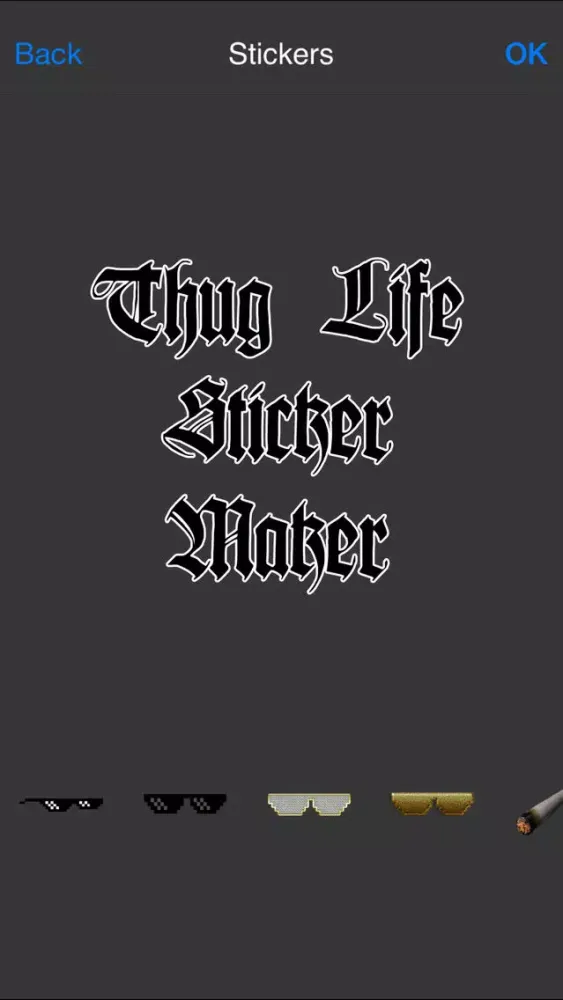 Thug Life Sticker Maker - Photo Editor - Photo Maker سکرین شاٹس