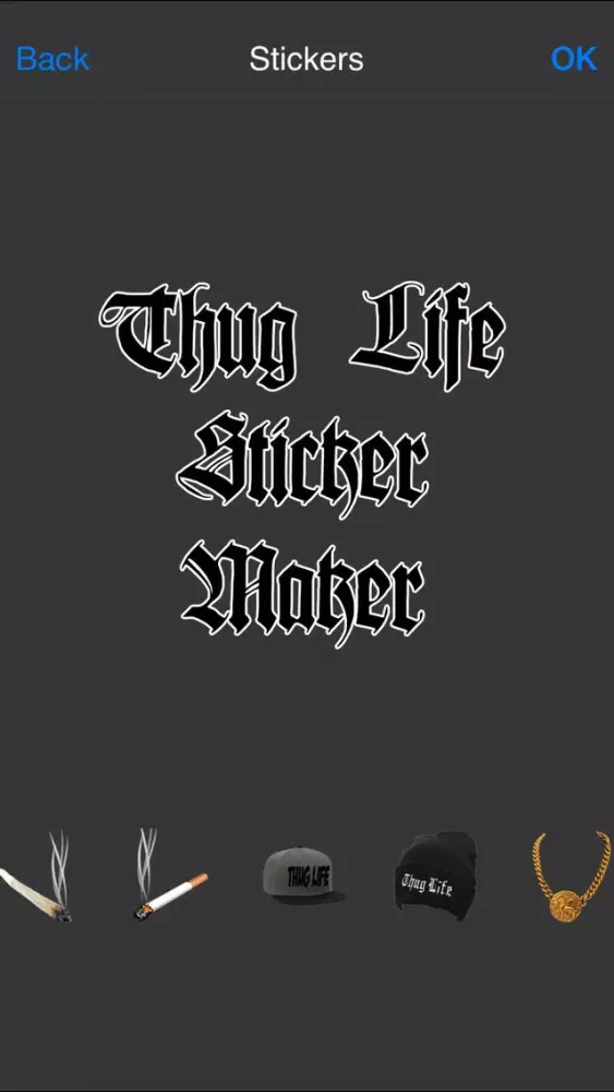 Thug Life Sticker Maker - Photo Editor - Photo Maker سکرین شاٹس