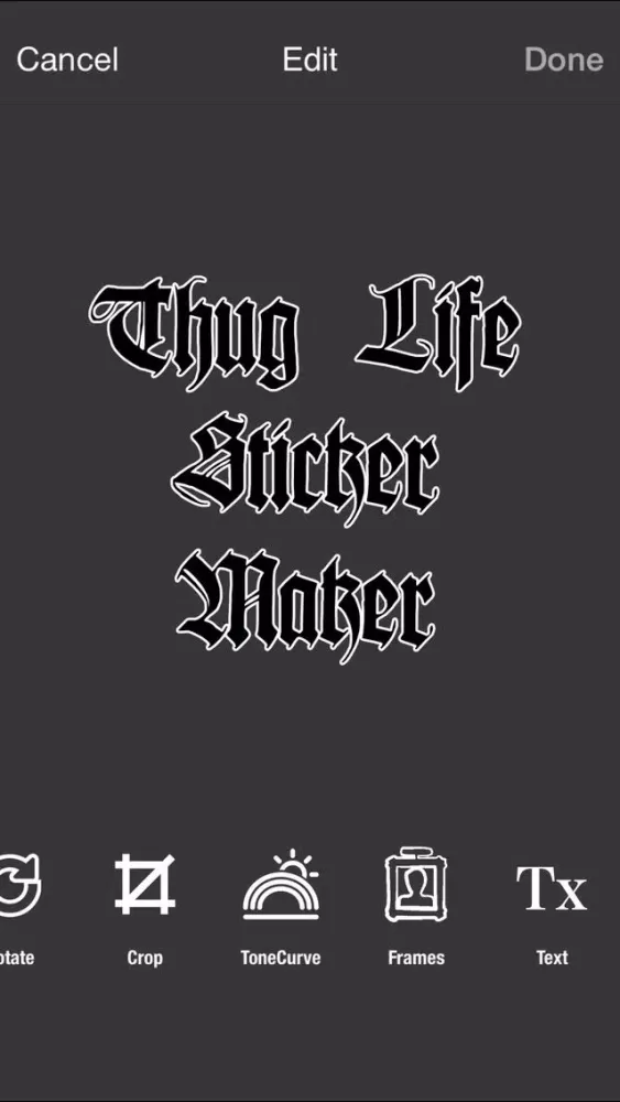Thug Life Sticker Maker - Photo Editor - Photo Maker سکرین شاٹس