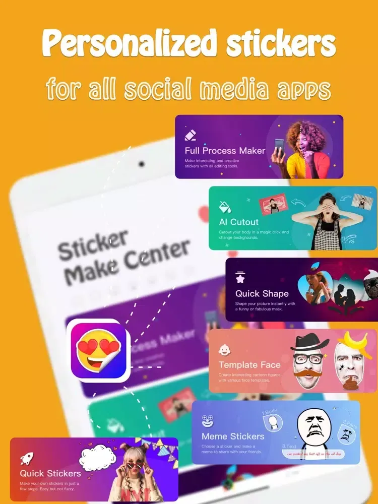 Screenshot di Stickers More - Maker&Creator iPad 