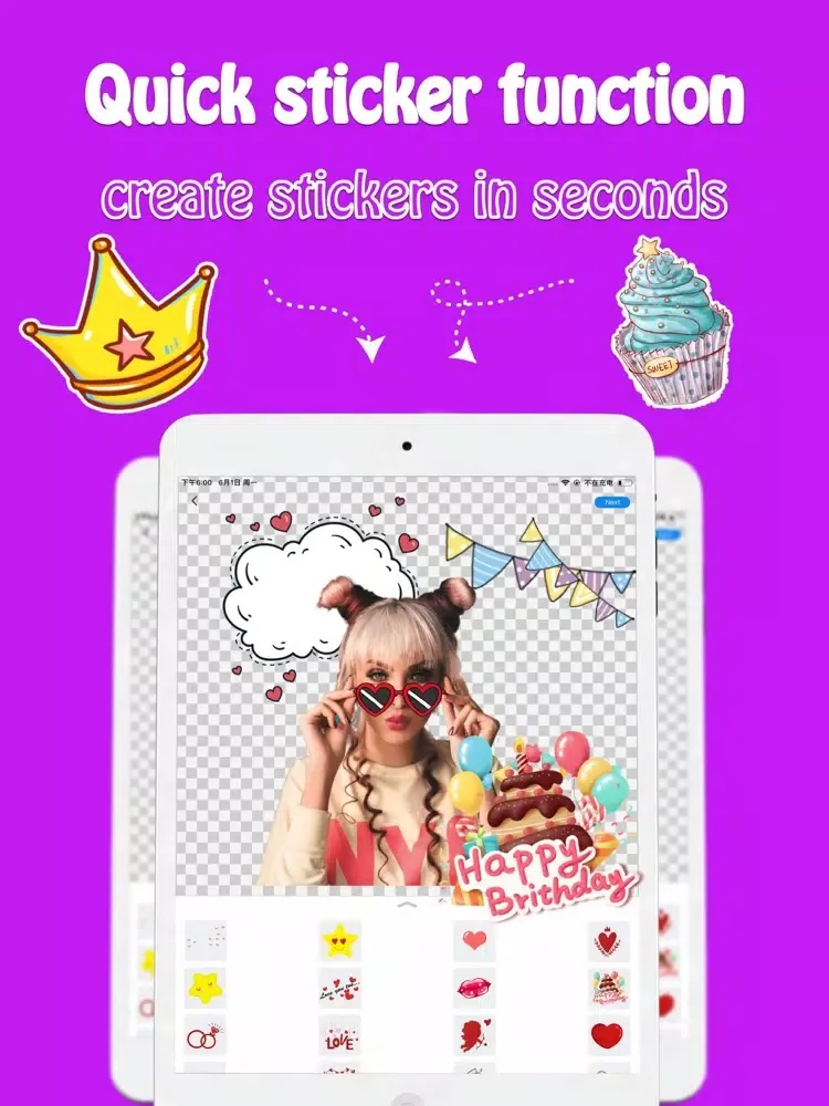 Screenshot di Stickers More - Maker&Creator iPad 