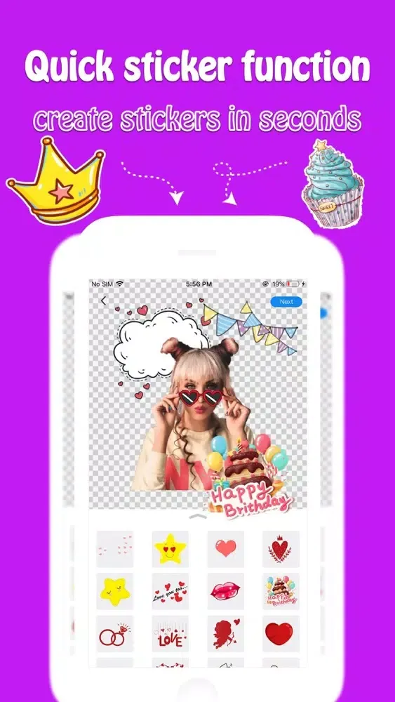 Screenshot di Stickers More - Maker&Creator