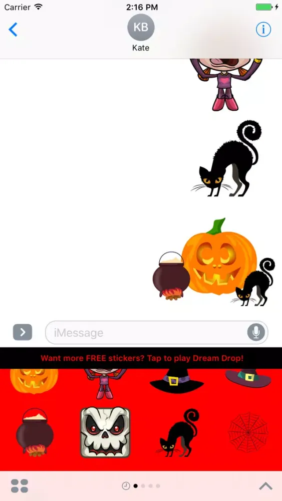 Tangkapan layar Halloween Stickers from Dream Drop