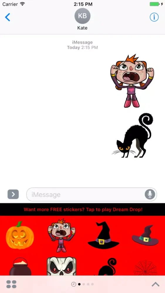Tangkapan layar Halloween Stickers from Dream Drop
