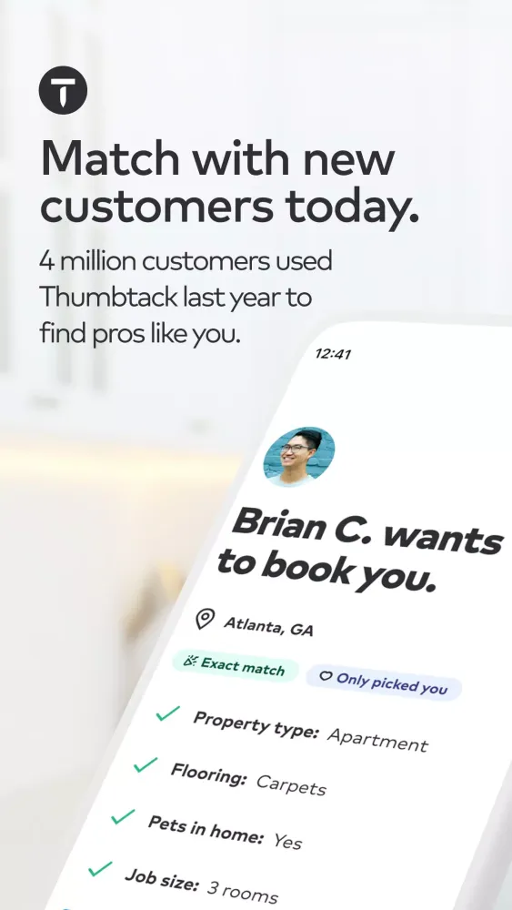 Thumbtack for Professionals Screenshots