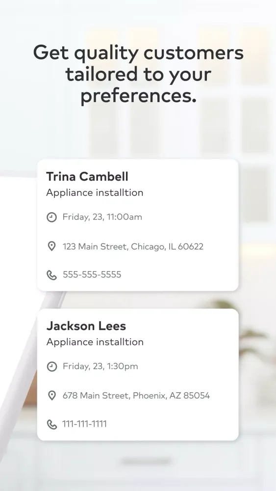 Thumbtack for Professionals Screenshots