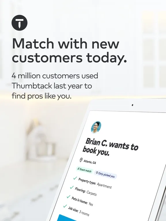 Thumbtack for Professionals iPad  スクリーンショット