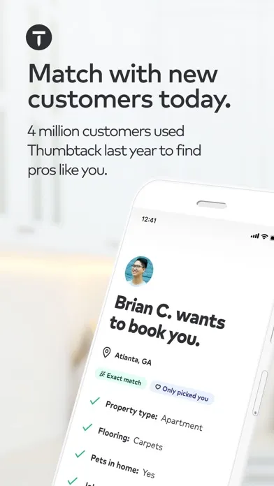Thumbtack for Professionals スクリーンショット
