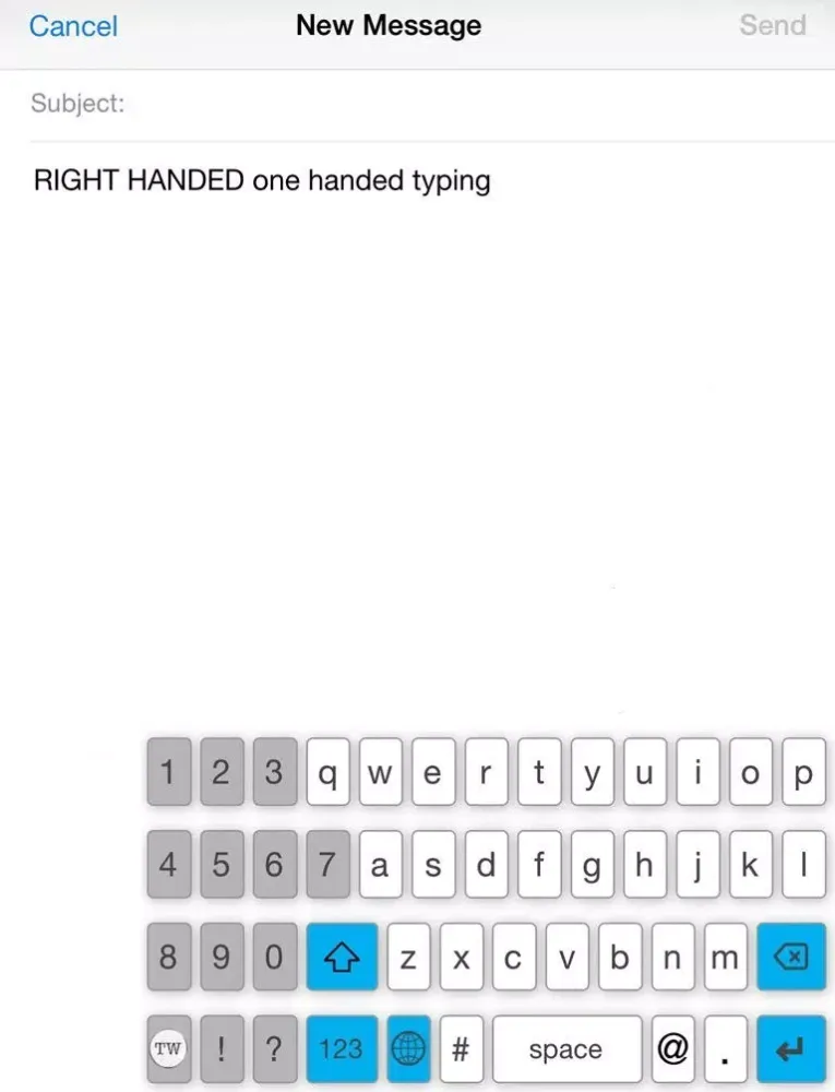 Capturas de tela do ThumbWriter One Handed Keyboard iPad 