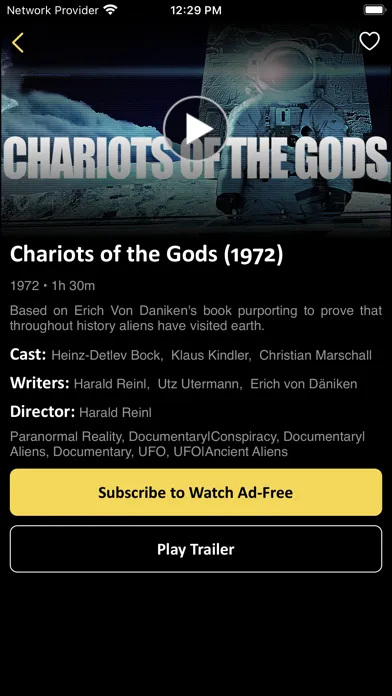 Capturas de tela do Documentary Movie Channel