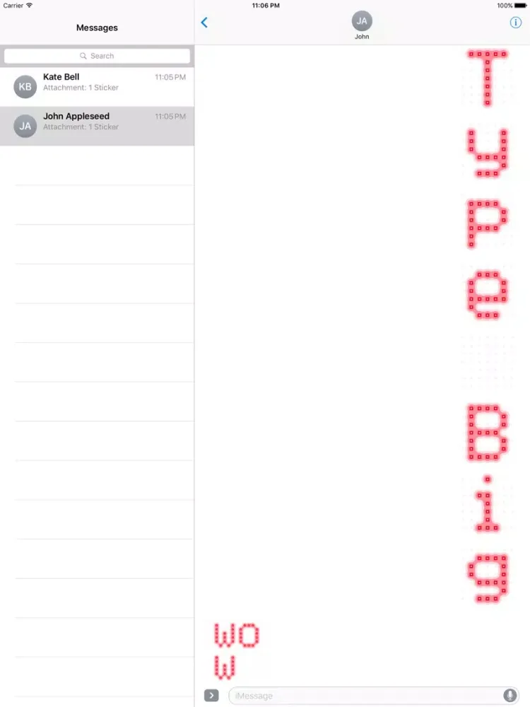 Capturas de pantalla de Next Stop: an LED-inspired font as a sticker pack iPad 