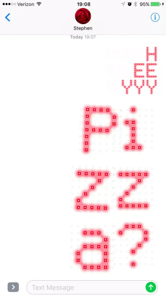 Capturas de pantalla de Next Stop: an LED-inspired font as a sticker pack