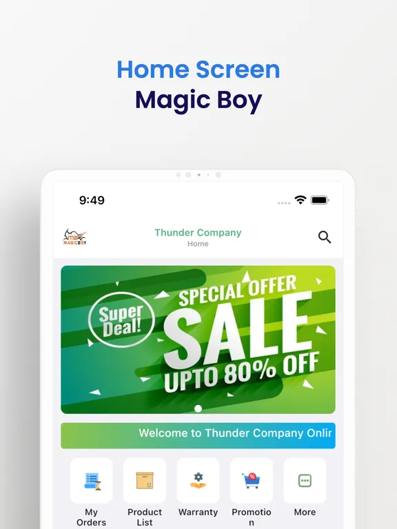 ภาพหน้าจอของ Magic Boy iPad 