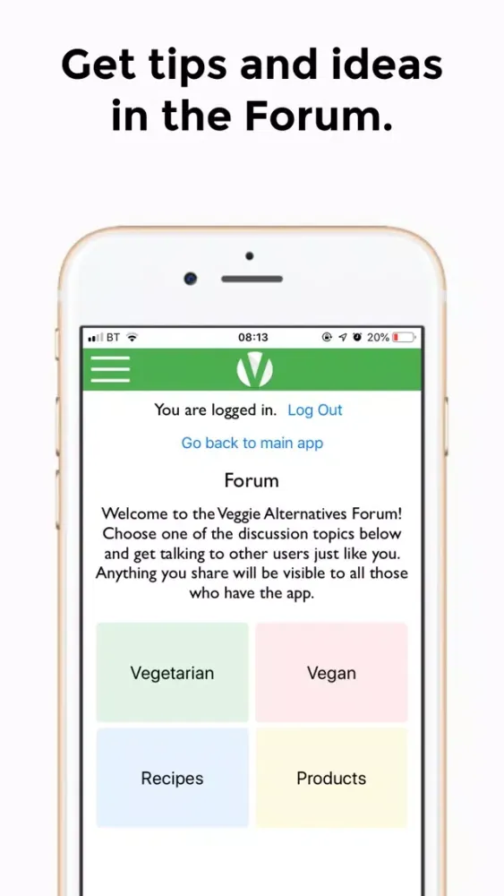 Veggie Alternatives Screenshots