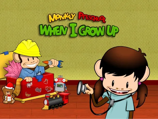 Ảnh chụp màn hình của Monkey Preschool:When I GrowUp iPad 