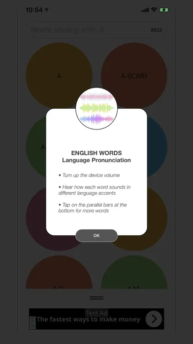 Ảnh chụp màn hình của English Words - Pronunciation